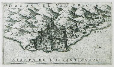 Άποψη του Κάστρου Σουλτανιγιέ στην ασιατική ακτή των Δαρδανελίων.