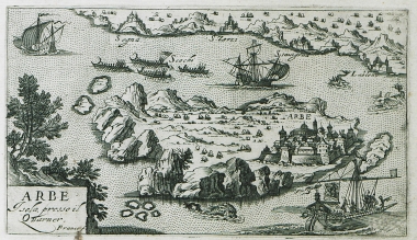 Χάρτης του Ραμπ στην Κροατία.