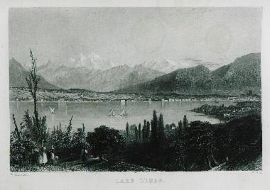 Άποψη της λίμνης Λεμάν στην Ελβετία.