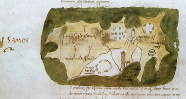 Χάρτης της Σάμου (Γεννάδειος Βιβλιοθήκη).