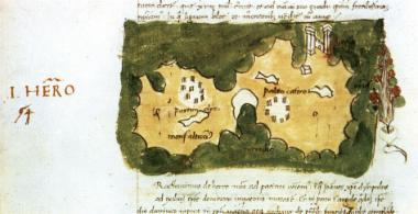 Χάρτης της Λέρου (Γεννάδειος Βιβλιοθήκη).
