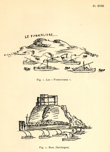 Εικ. 1. (?) Εικ. 2. Άποψη της Μπόσα στη Σαρδηνία.