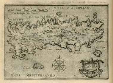 Χάρτης της Κρήτης.