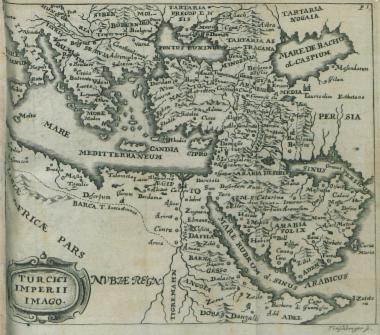 Χάρτης της Ιταλίας και της Οθωμανικής Αυτοκρατορίας.