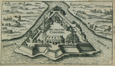 Άποψη του Κάστρου του Κομάρνο στη Σλοβακία.