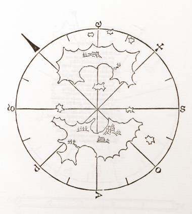 Χάρτης της Χάλκης και της Αλιμιάς.