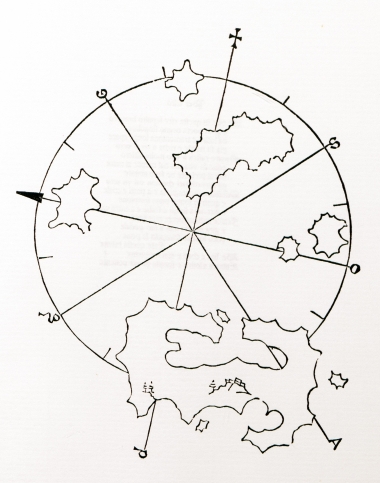Χάρτης της Κυρά Παναγιάς ή Πελαγονησίου, και των γύρω νησιών.