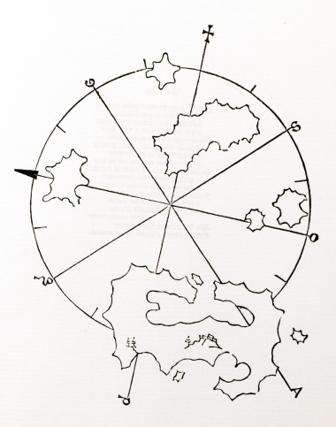 Χάρτης της Κυρά Παναγιάς ή Πελαγονησίου, και των γύρω νησιών.