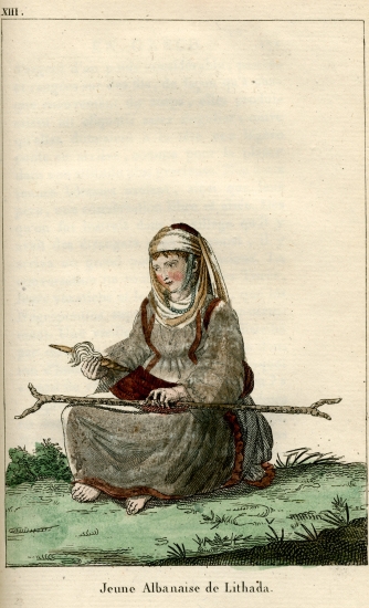Νεαρή Αλβανίδα της Λιχάδας, στην Εύβοια.