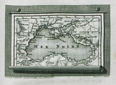 Χάρτης του Ευξείνου Πόντου (Μαύρη Θάλασσα).