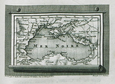 Χάρτης του Ευξείνου Πόντου (Μαύρη Θάλασσα).