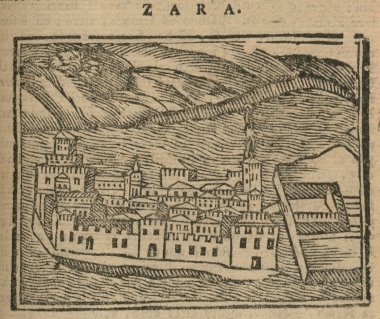 Άποψη της πόλης Ζαντάρ στη σημερινή Κροατία.