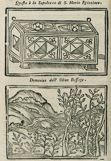 Ο τάφος της Αγίας Μαρίας της Αιγυπτίας.