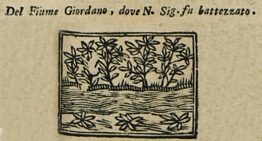 Άποψη του ποταμού Ιορδάνη, στο σημείο όπου κατά την παράδοση ο Ιωάννης ο Βαπτιστής βάπτισε τον Ιησού Χριστό.