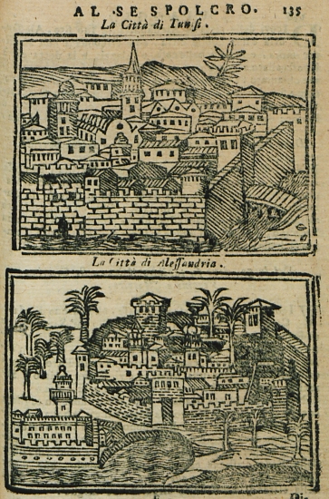 Άποψη της πόλης Τενίς ή Τινίς στο Δέλτα του Νείλου. Άποψη της Αλεξάνδρειας.