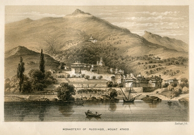 Η Μονή Αγίου Παντελεήμονος ή Ρώσικο Μοναστήρι στο Άγιον Όρος.