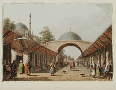 Οθωμανική αγορά στο Λουλέ-Μπουργκάζ, στην Ανατολική Θράκη.