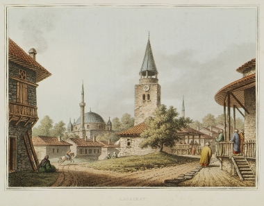 Άποψη του Κασκεράτ (;). Σύμφωνα με τον συγγραφέα το χωριό αυτό βρίσκετα στην ανατολική Θράκη, δυτικά του Λουλέ-Μπουργκάζ κοντά στην Αδριανούπολη και 35 λεύγες από την Κωνσταντινούπολη.