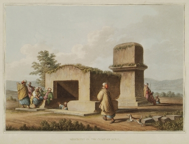 Μνημειακό κτίσμα στις ακτές της Συρίας. Πρόκειται πιθανότατα για ρωμαϊκό ταφικό μνημείο κάπου ανάμεσα στην Ταρτούς και το Αμρίτ (περιοχή στα νότια της Ταρτούς).