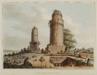 Φοινικικά ταφικά μνημεία στη νεκρόπολη του Αμρίτ, περιοχή στα νότια της Ταρτούς της Συρίας.