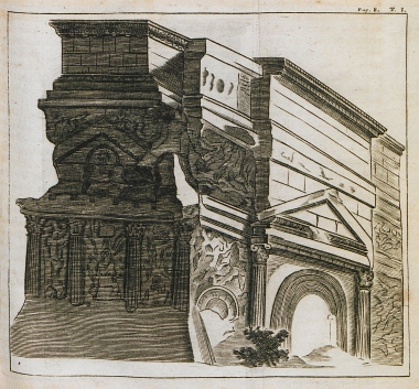 Άποψη της θριαμβικής αψίδας της Οράγγης.