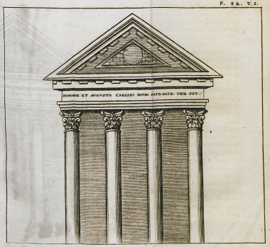 Ο ναός της Ρώμης και του Αυγούστου στην Πούλα της Κροατίας.