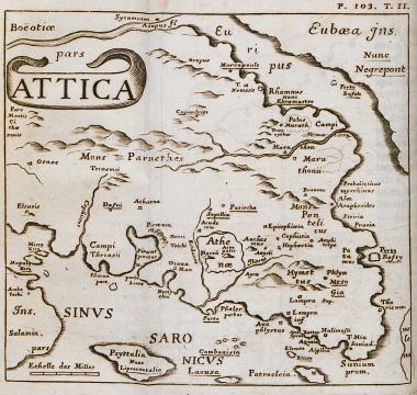 Χάρτης της Αττικής.