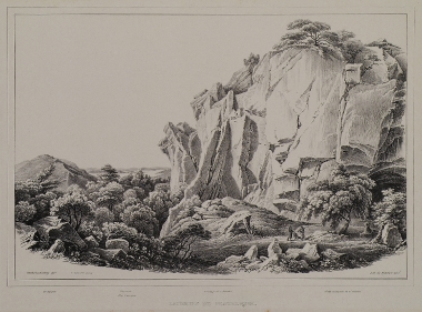 Τα λατομεία του Πεντελικού στην Αττική.