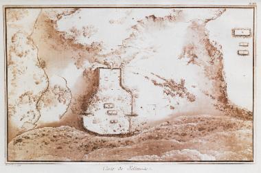 Τοπογραφικός χάρτης του αρχαίου Σελινούντα. Σημειώνονται οι θέσεις των αρχαίων ναών.