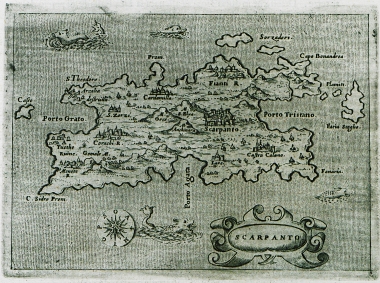 Χάρτης της Καρπάθου.