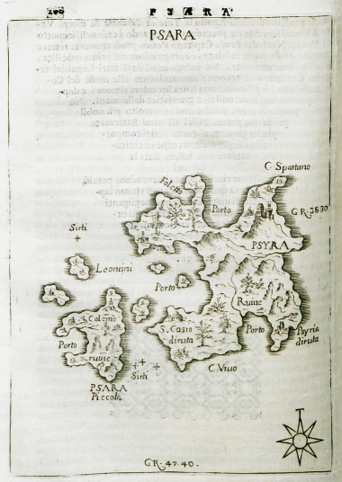 Χάρτης των Ψαρών και των Αντιψάρων.