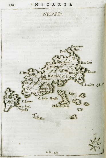 Χάρτης της Ικαρίας.