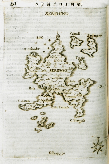 Χάρτης της Σερίφου.