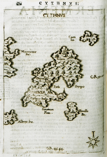 Χάρτης της Κύθνου.