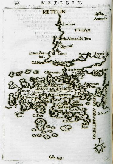 Χάρτης της Σαμοθράκης.