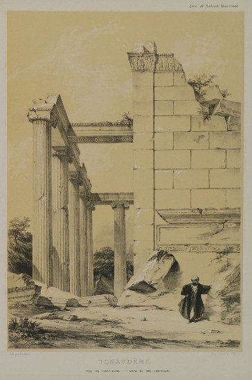 Ο Ναός του Δία (άποψη του οπισθόναου) στους αρχαίους Αιζανούς, κοντά στο Σαβντάρχισαρ της Μικράς Ασίας.