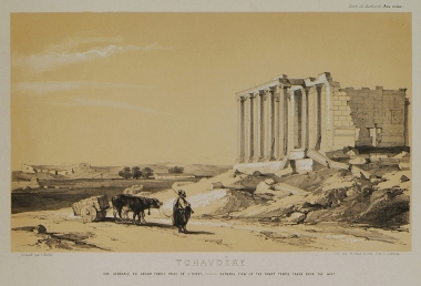 Άποψη του ιερού του Δία στους αρχαίους Αιζανούς, κοντά στο Σαβντάρχισαρ της Μικράς Ασίας, από τα δυτικά