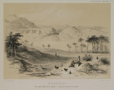 Άποψη της κοιλάδας του Ντογκανλί, σήμερα Γιαζιλίκαγια, κοντά στο Εσκί Σεχίρ. Ο αρχαιολογικός χώρος ονομάζεται επίσης πόλη του Μίδα, λόγω του πλήθους φρυγικών μνημείων που βρίσκονται σε αυτόν, και αποτελεί μέρος του ευρύτερου χώρου της Φρυγικής κοιλάδας.