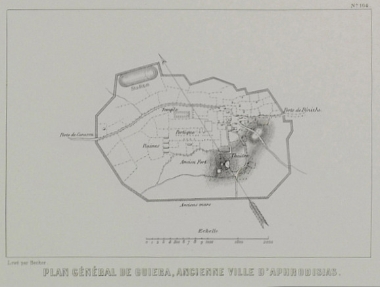 Χάρτης της Αφροδισιάδας της Καρίας.