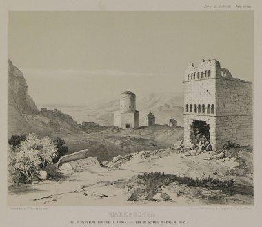 Πρωτοχριστιανικά ερείπια στο Μαντέν Σεχρί, στη περιοχή Μπινμπίρ Κιλισέ, στο όρος Καραντάγκ.