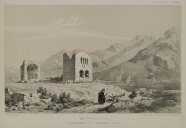 Πρωτοχριστιανικά ερείπια στο Μαντέν Σεχρί, στη περιοχή Μπινμπίρ Κιλισέ, στο όρος Καραντάγκ.