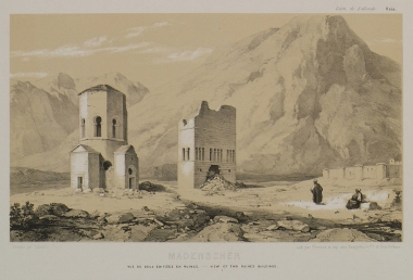 Ερειπωμένα πρωτοχριστιανικά κτίρια στο Μαντέν Σεχρί, στη περιοχή Μπινμπίρ Κιλισέ, στο όρος Καραντάγκ.