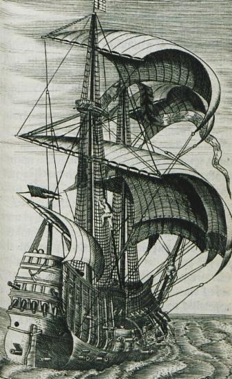 Γαλιόνι, ιστιοφόρο εμπορικό ή και μεταγωγικό πλοίο που διέπλεε τη Μεσόγειο τον 16ο και 17ο αιώνα .