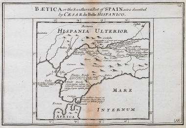 Η Hispania Baetica (νοτιοδυτική Ισπανία), μία εκ των τριών επαρχιών της Ρωμαϊκής Αυτοκρατορίας στην Ιβηρική χερσόνησο, όπως περιγράφεται στο 