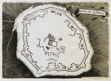 Κάτοψη του κάστρου της Ζαρνάτας.