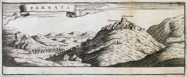 Άποψη του κάστρου της Ζαρνάτας και του Κάμπου Μεσσηνίας.