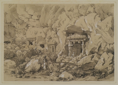 Λυκιακοί λαξευτοί τάφοι στα Πίναρα της Μικράς Ασίας.