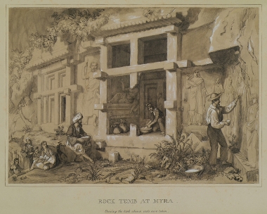 Λυκιακοί λαξευτοί τάφοι στα Μύρα της Μικράς Ασίας.