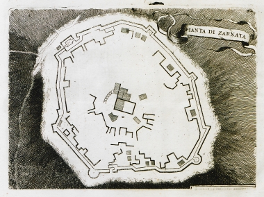 Κάτοψη του κάστρου της Ζαρνάτας.