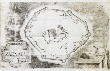 Κάτοψη του κάστρου της Ζαρνάτας.